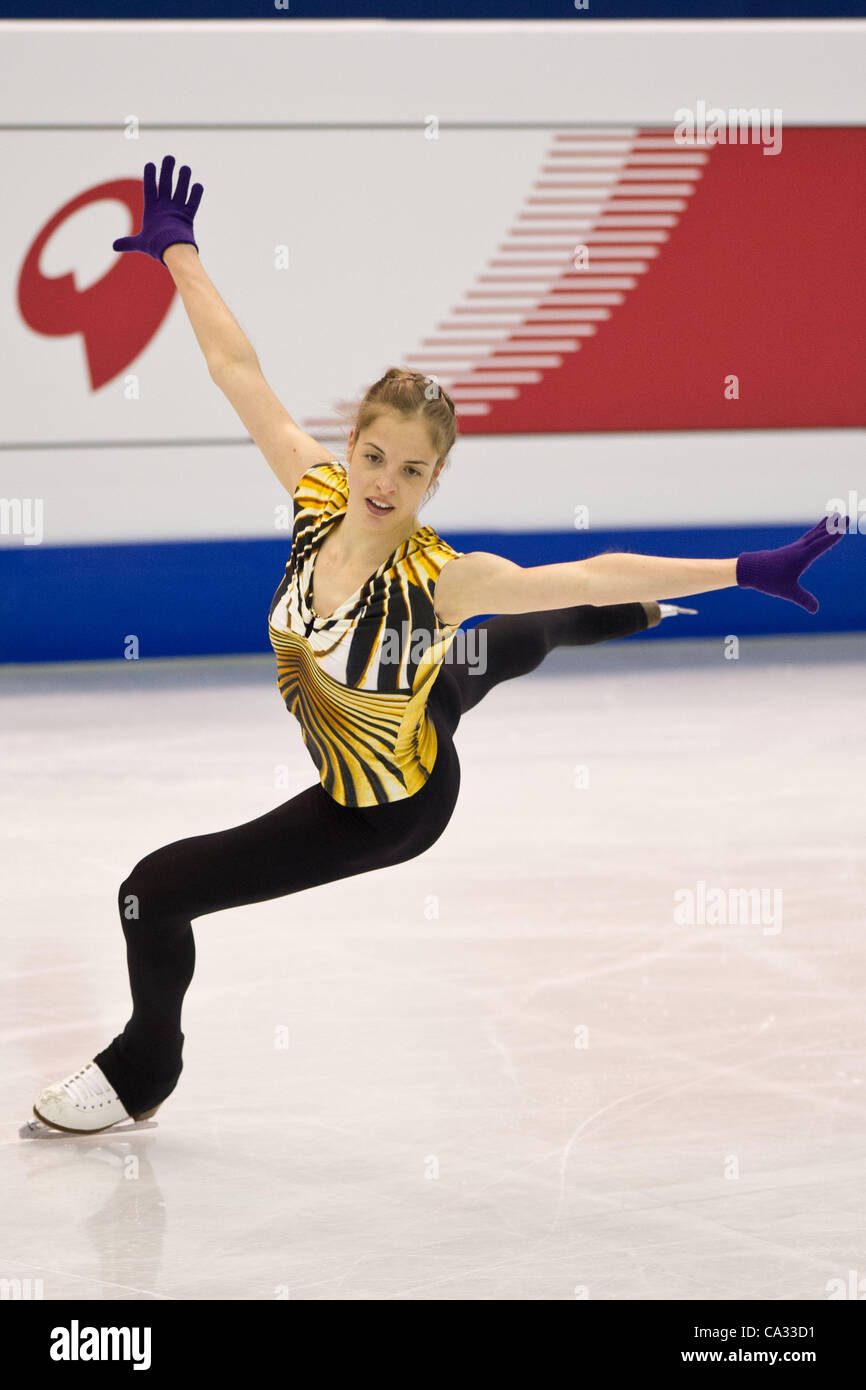 Carolina Kostner ITA MARCH 29 2012 Figure Skating The Practice 