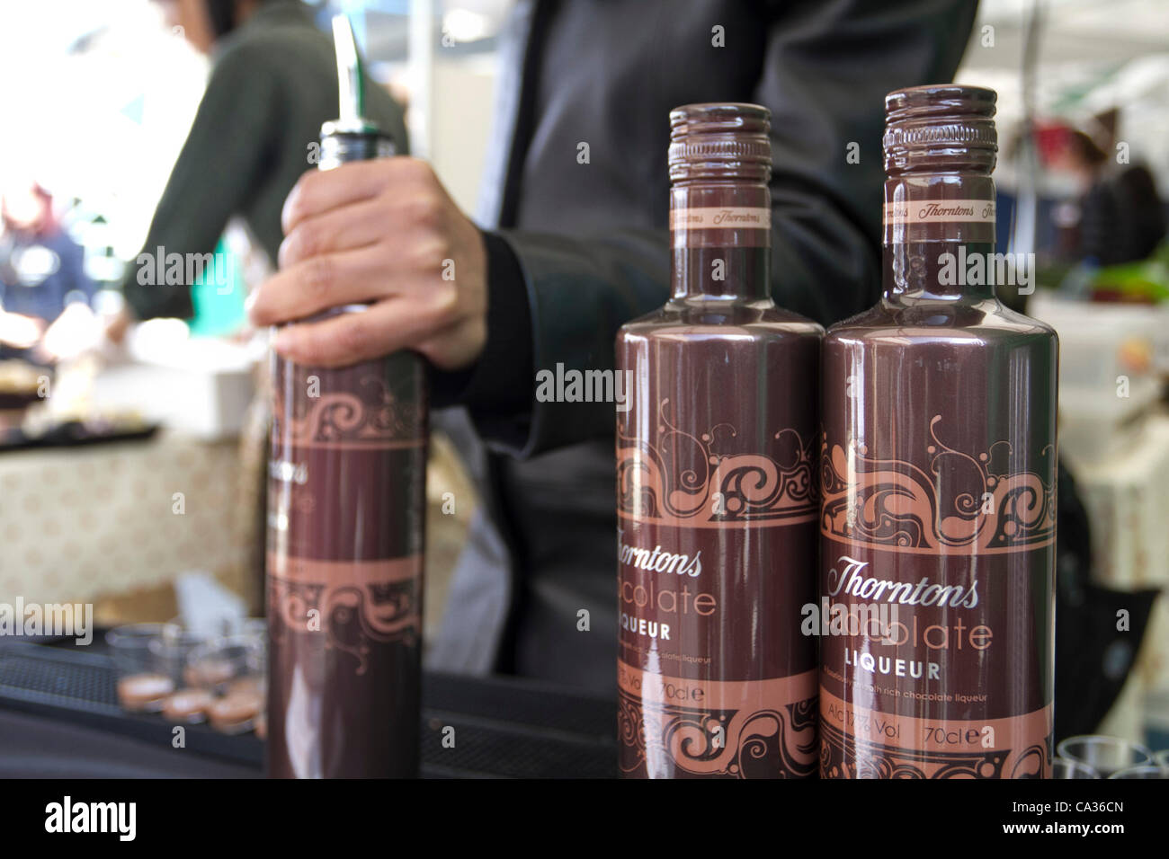 London, UK, 30/03/2012.(Pictured) Thorntons chocolate Liqueur at the