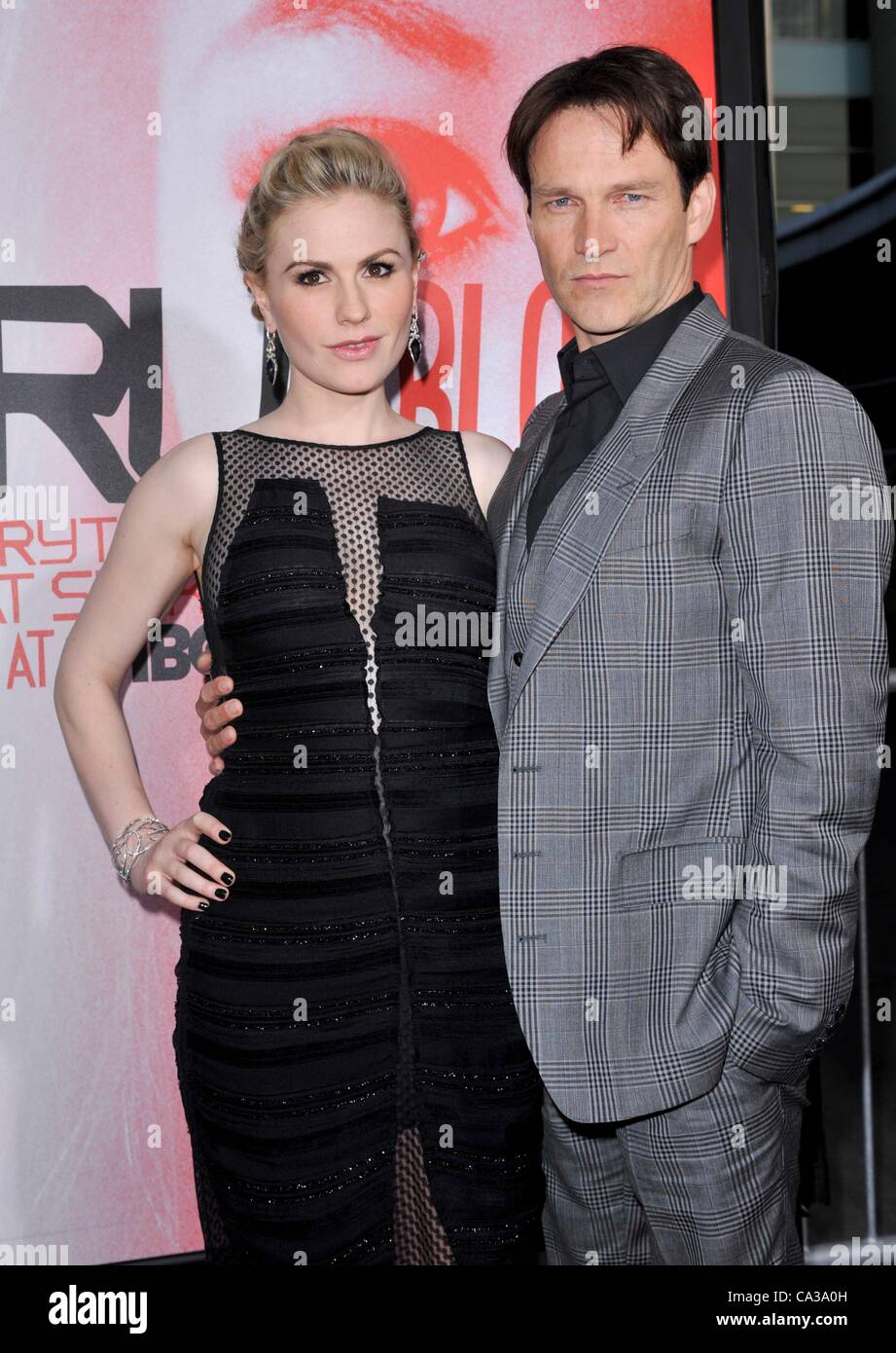 Anna Paquin, Stephen Moyer at arrivals for TRUE BLOOD Season 5 Premiere