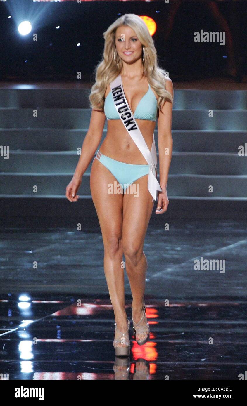 Amanda Mertz, Miss Kentucky USA on stage for 2012 Miss USA Preliminary  Competition - Part 1, Planet