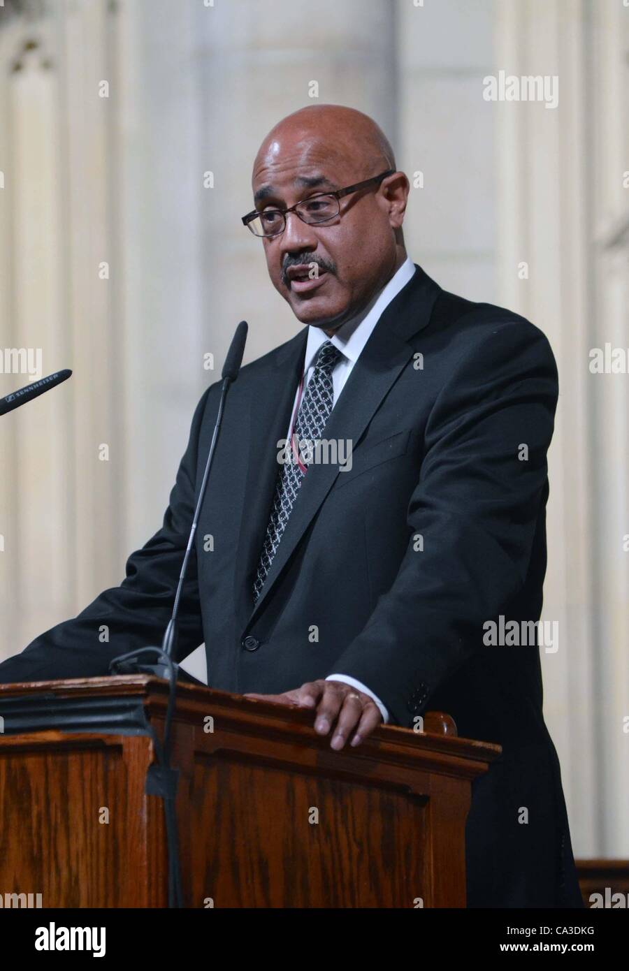 Charles Warfield Jr. in attendance for Harold B. Jackson Memorial