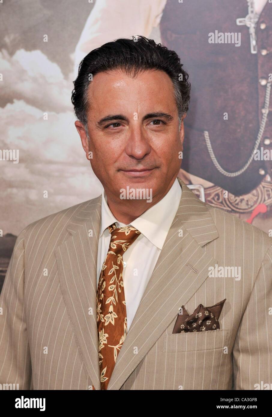 Andy Garcia at arrivals for FOR GREATER GLORY Premiere, Samuel Goldwyn Theatre at AMPAS, Los Angeles, CA May 31, 2012. Photo By: Elizabeth Goodenough/Everett Collection Stock Photo