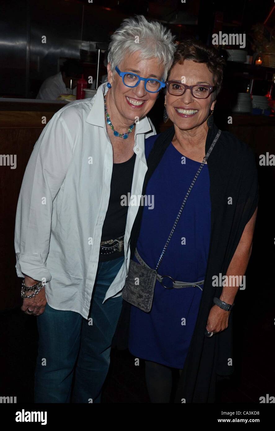 Bobbie Birle, Beverly Kopf at arrivals for CHELY WRIGHT: WISH ME AWAY Premiere, Quad Cinema, New York, NY June 1, 2012. Photo By: Derek Storm/Everett Collection Stock Photo