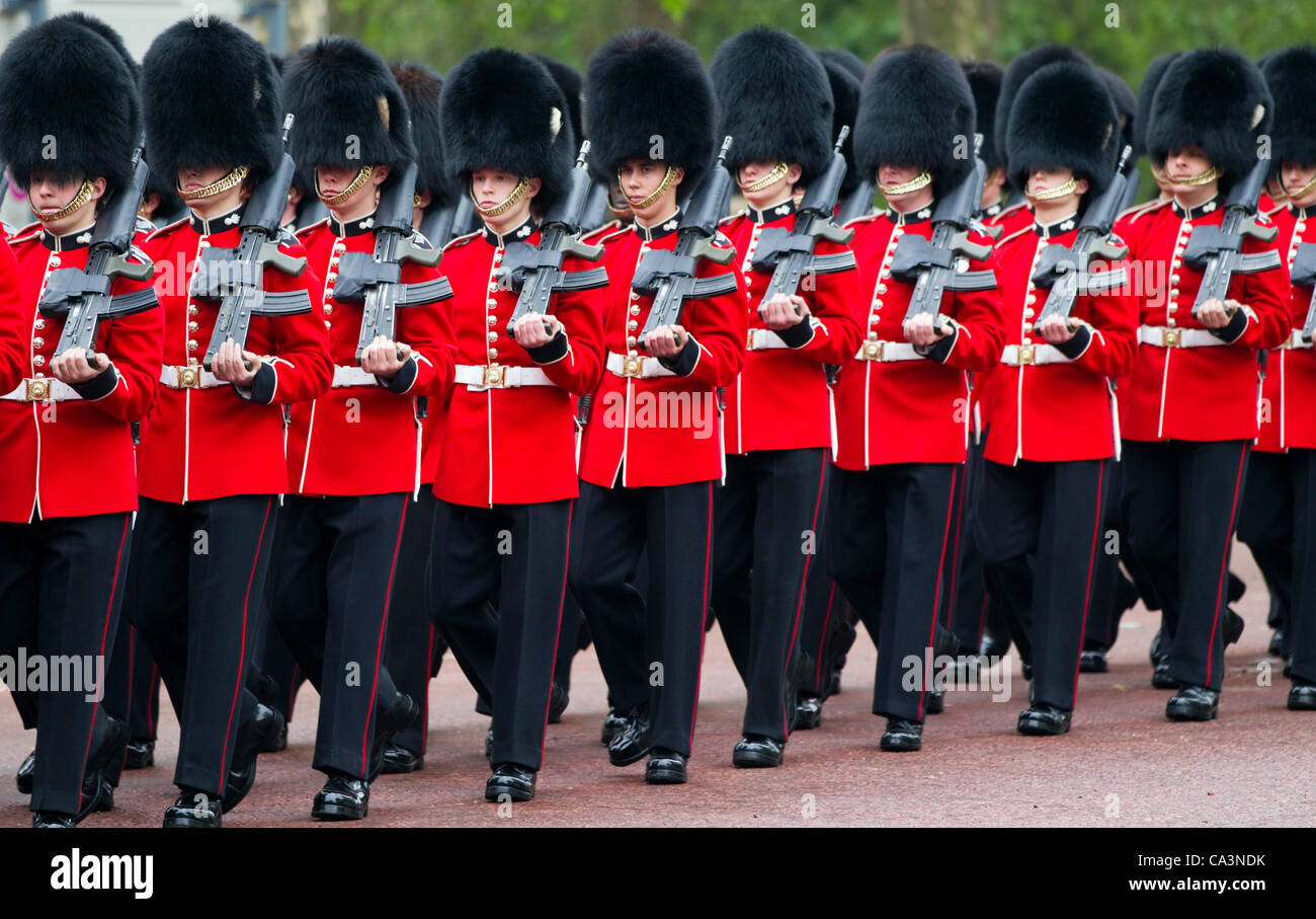Grenadier Guards march to Trooping the Colour Major General's Review on