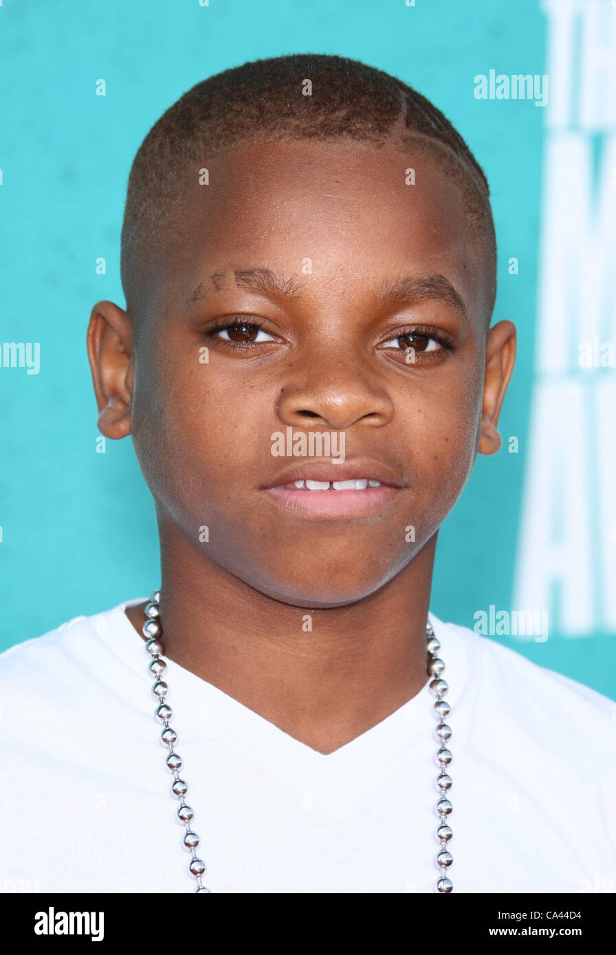 LIL NIQO THE MTV MOVIE AWARDS 2012. ARRIVALS LOS ANGELES CALIFORNIA USA 03 June 2012 Stock Photo