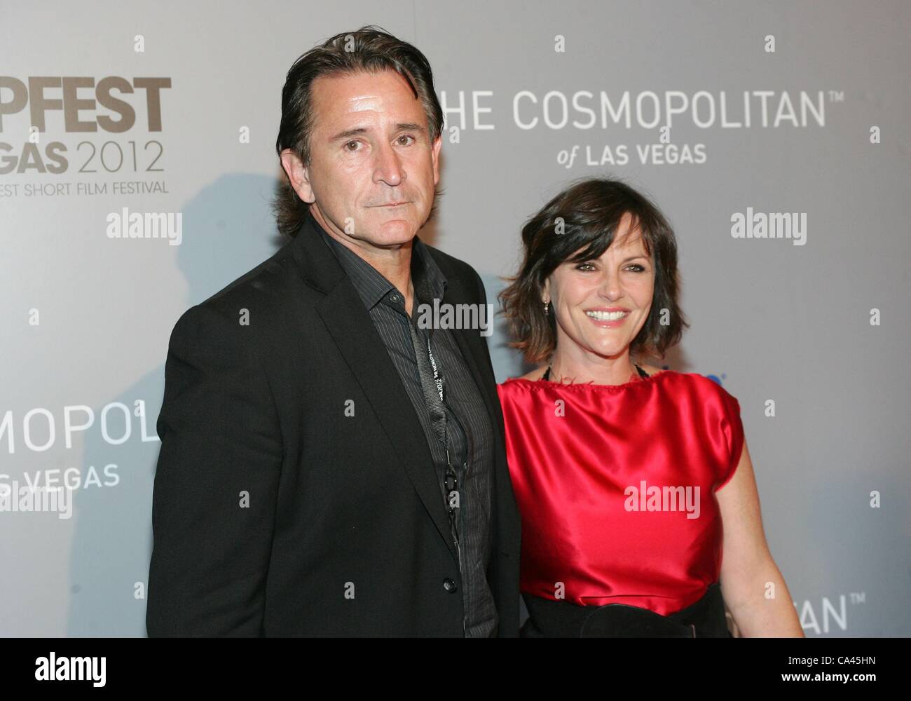 Anthony LaPaglia, Gia Carides in attendance for Tropfest Las Vegas All-Star Competition, The Cosmopolitan of Las Vegas, Las Vegas, NV June 3, 2012. Photo By: James Atoa/Everett Collection Stock Photo