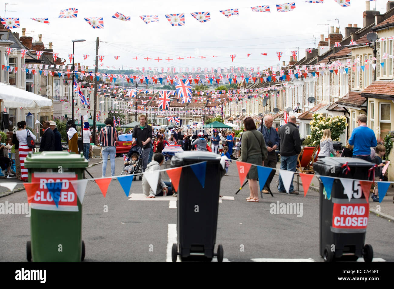 Sandgate Road, Brislington, Bristol, Street Party. Stock Photo