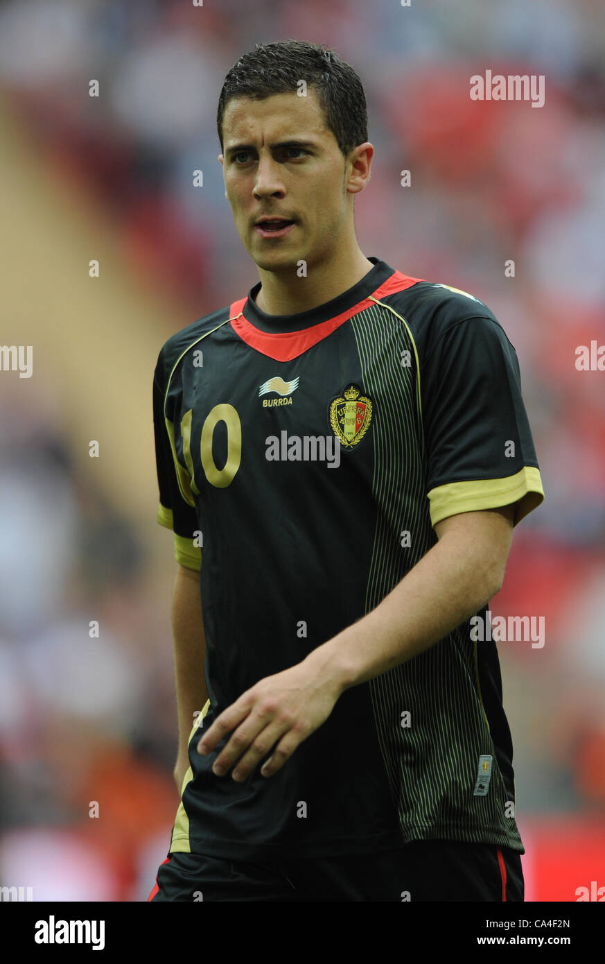 EDEN HAZARD BELGIUM WEMBLEY STADIUM LONDON ENGLAND 02 June 2012 Stock Photo