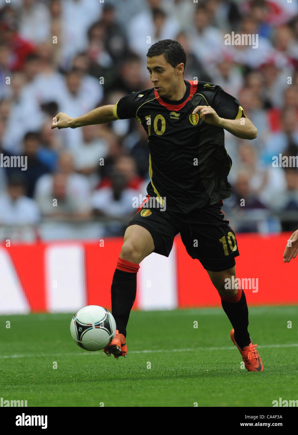 EDEN HAZARD BELGIUM WEMBLEY STADIUM LONDON ENGLAND 02 June 2012 Stock Photo