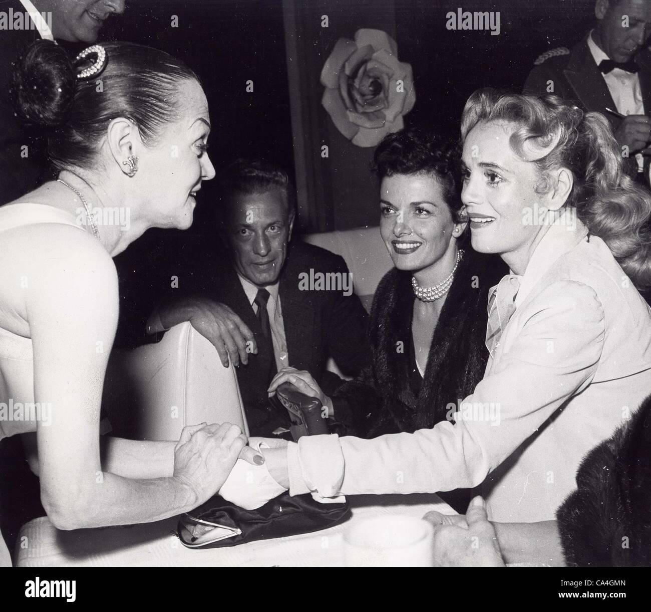 MARIE WILSON with Harry Jamison and Jane Russell at the Mocambo nightclub in West Hollywood.Supplied by   Photos inc.(Credit Image: Â© Supplied By Globe Photos Inc/Globe Photos/ZUMAPRESS.com) Stock Photo