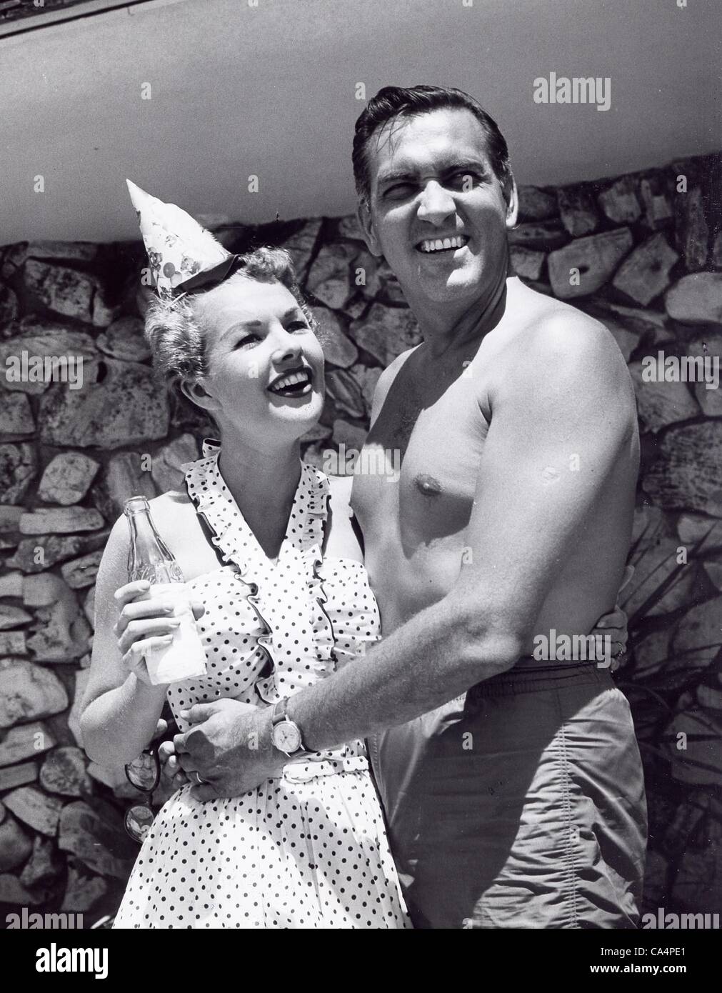 GALE STORM with husband Lee Bonnell , sons Phillip Bonnell , Peter Bonnell  , Paul Bonnell and daughter Susie Bonnell .AKA Josephine Owaissa   by Photos inc.(Credit Image: Â© Supplied By Globe
