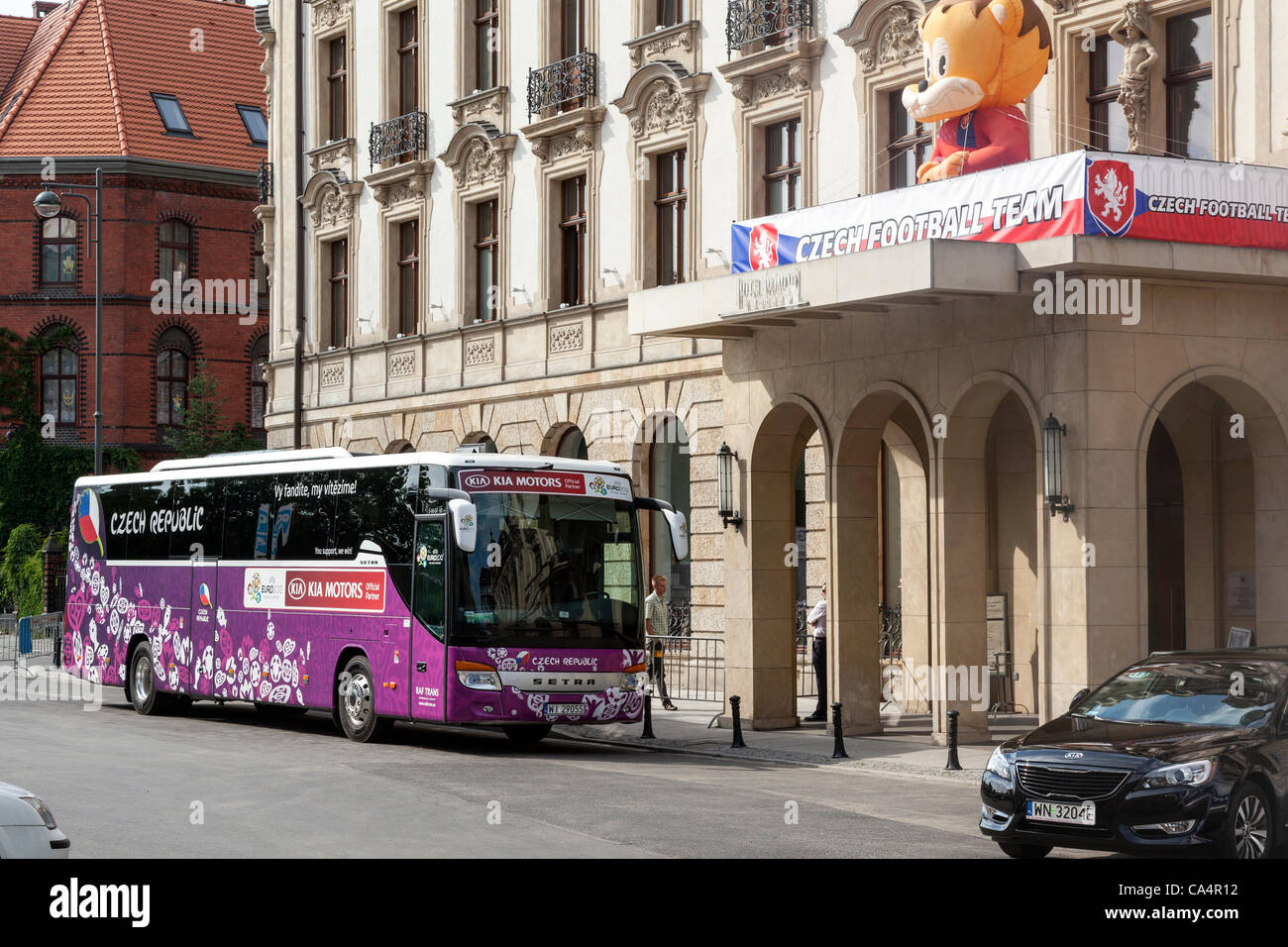 The official seat of the Czech team in Wroclaw, Hotel Monopol, Poland Stock  Photo - Alamy