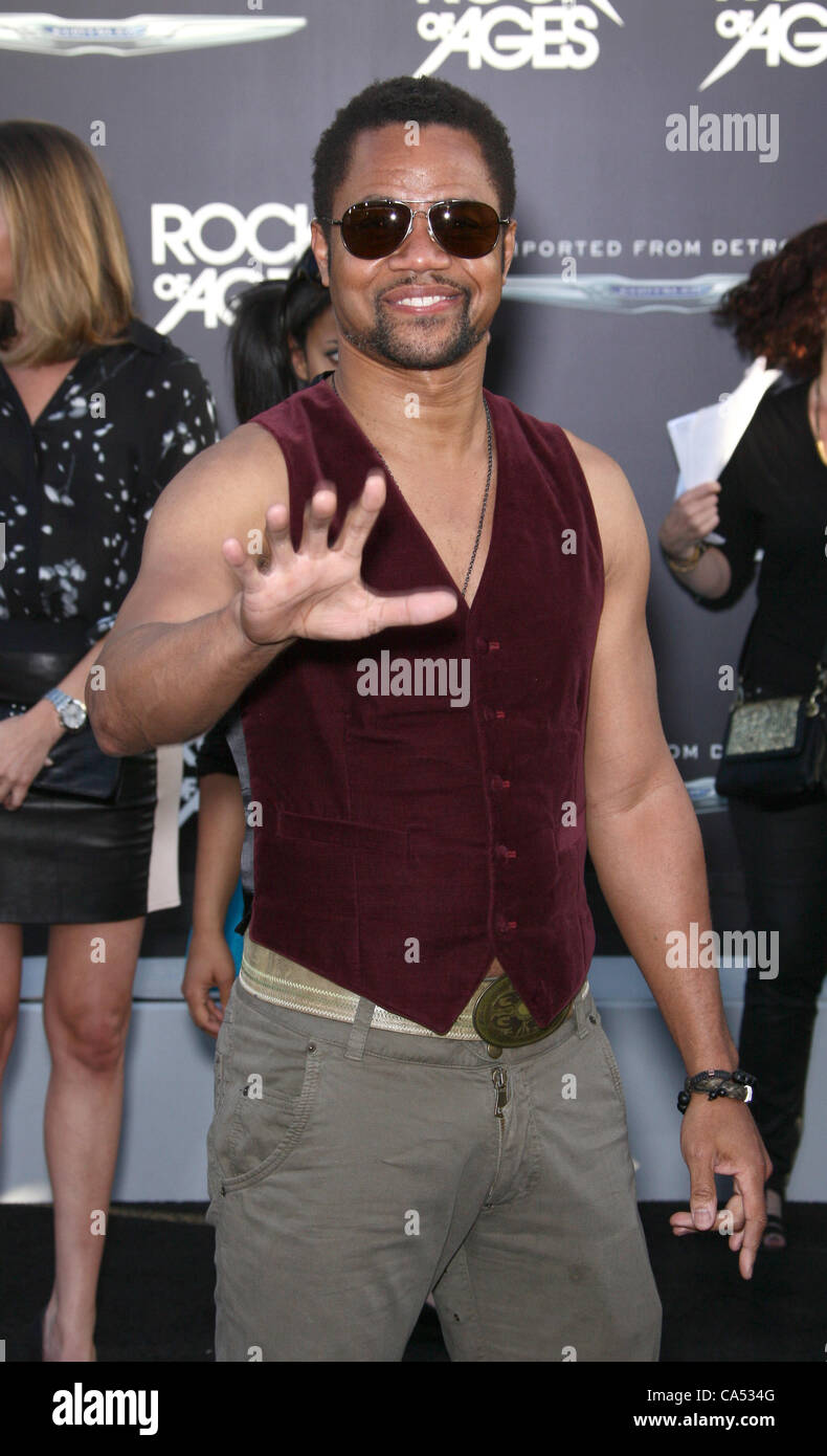 CUBA GOODING JR. ROCK OF AGES. WORLD PREMIERE HOLLYWOOD LOS ANGELES CALIFORNIA USA 08 June 2012 Stock Photo