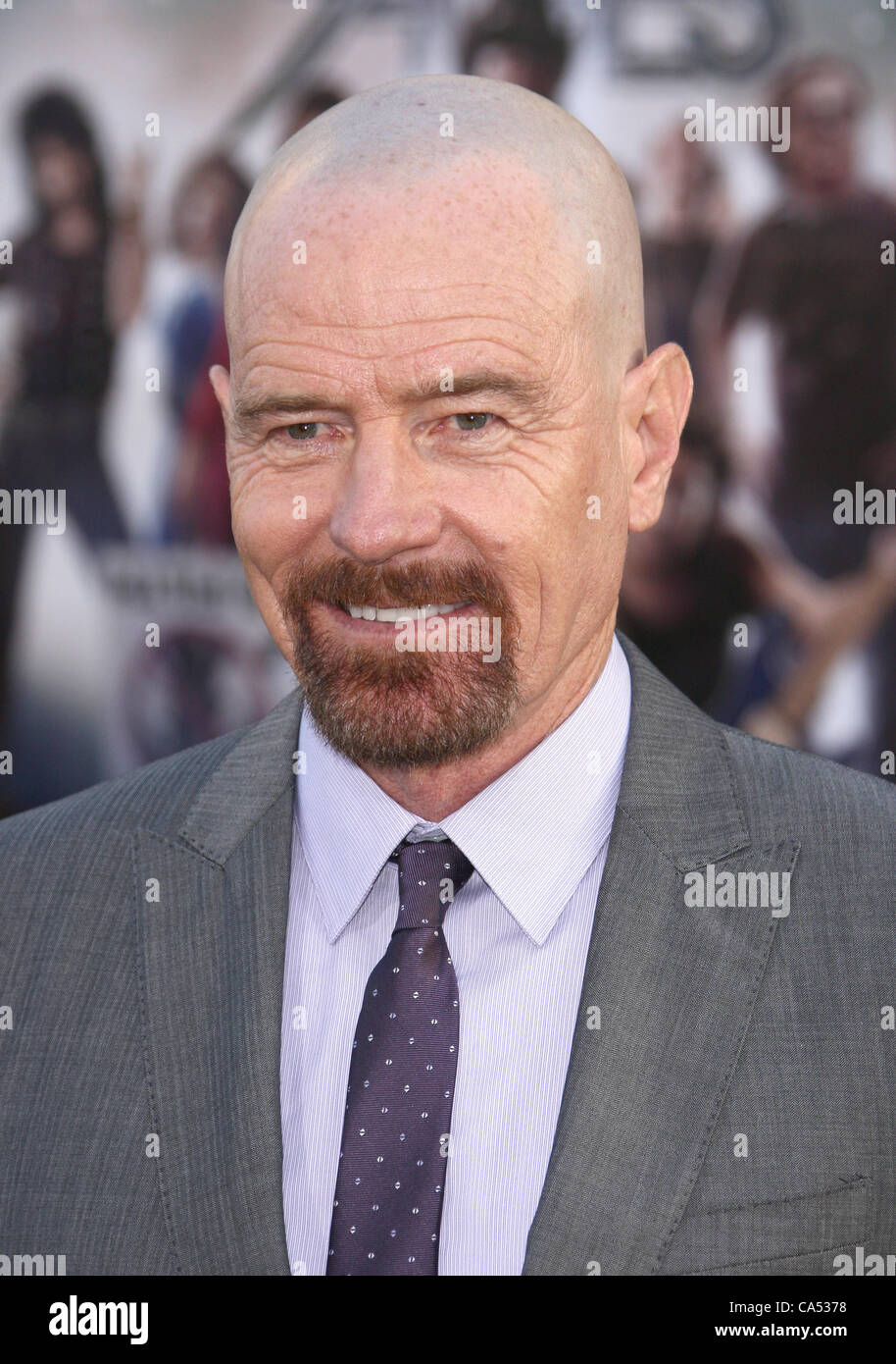BRYAN CRANSTON ROCK OF AGES. WORLD PREMIERE HOLLYWOOD LOS ANGELES CALIFORNIA USA 08 June 2012 Stock Photo