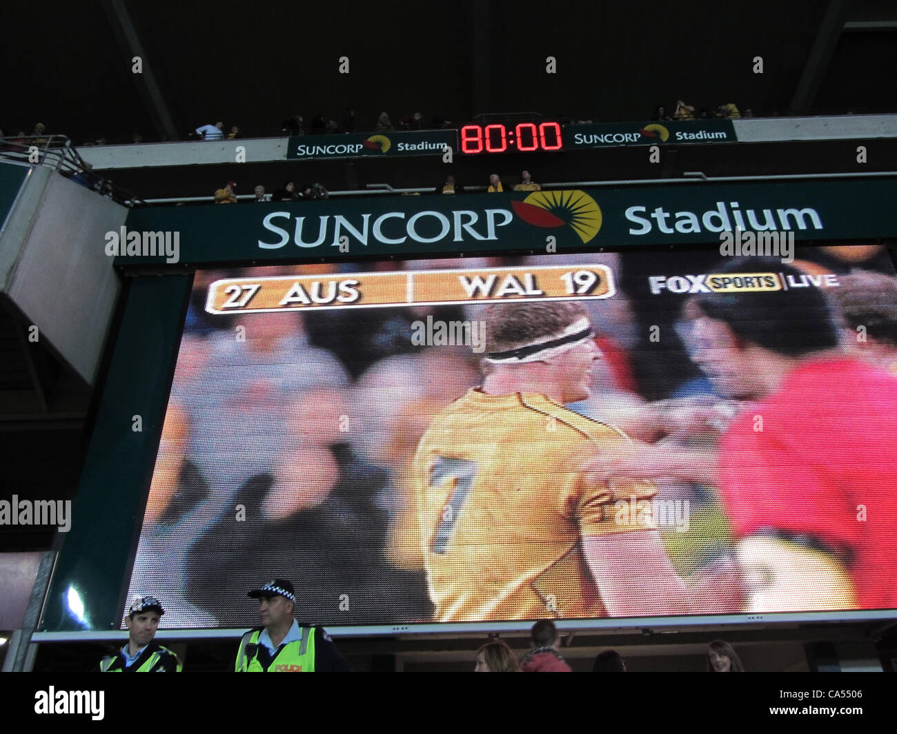 Australia vs Wales Brisbane 2012 Queensland Australia at the Suncorp