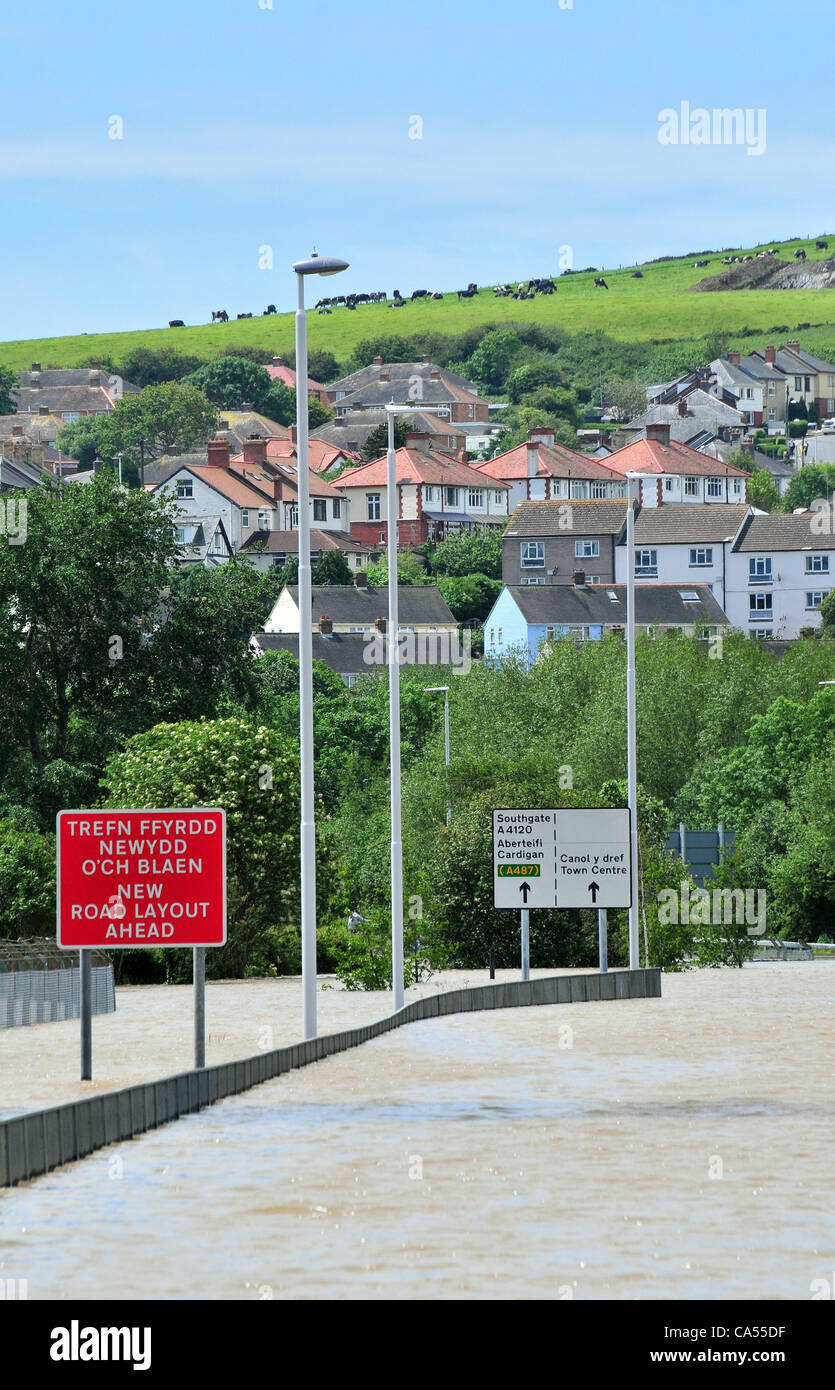 Saturday 9th June 2012. West Wales, UK. The main road leading south
