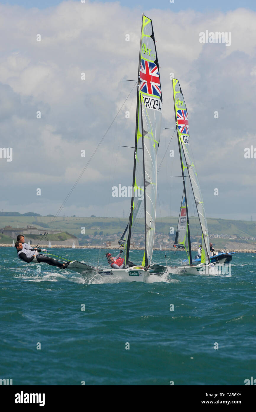09.06.2012. Weymouth, England. Skandia Sail for Gold Regatta. Great