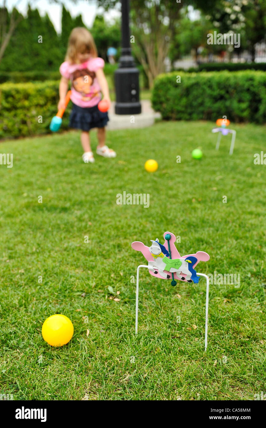 Children playing croquet hires stock photography and images Alamy
