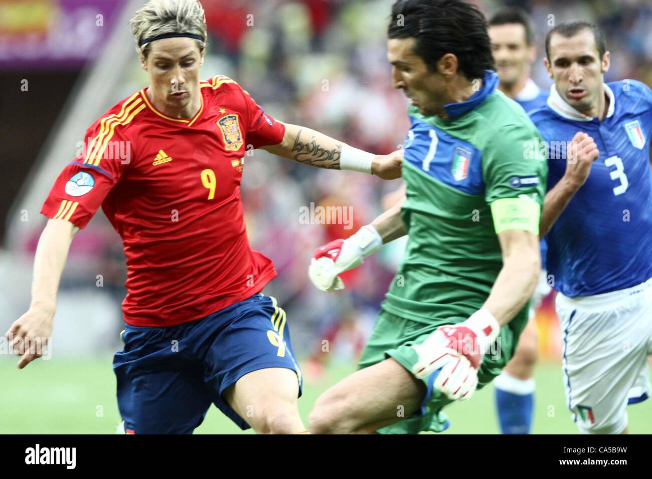 italy vs spain Euro 2012 Stock Photo Alamy