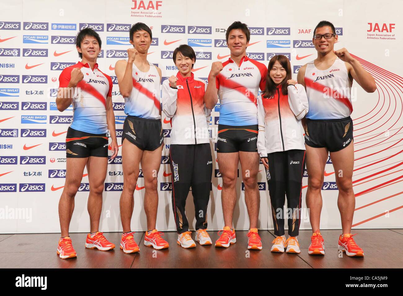 Eriguchi (L to R) Masashi Eriguchi, Kei Takase, Chisato Fukushima, Genki Dean ...