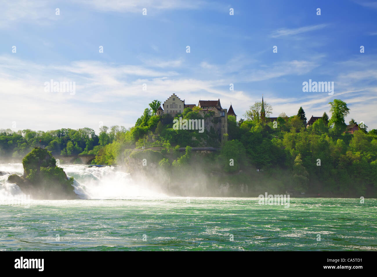 Rhine Falls. Northern Svitserland. Europe. Stock Photo