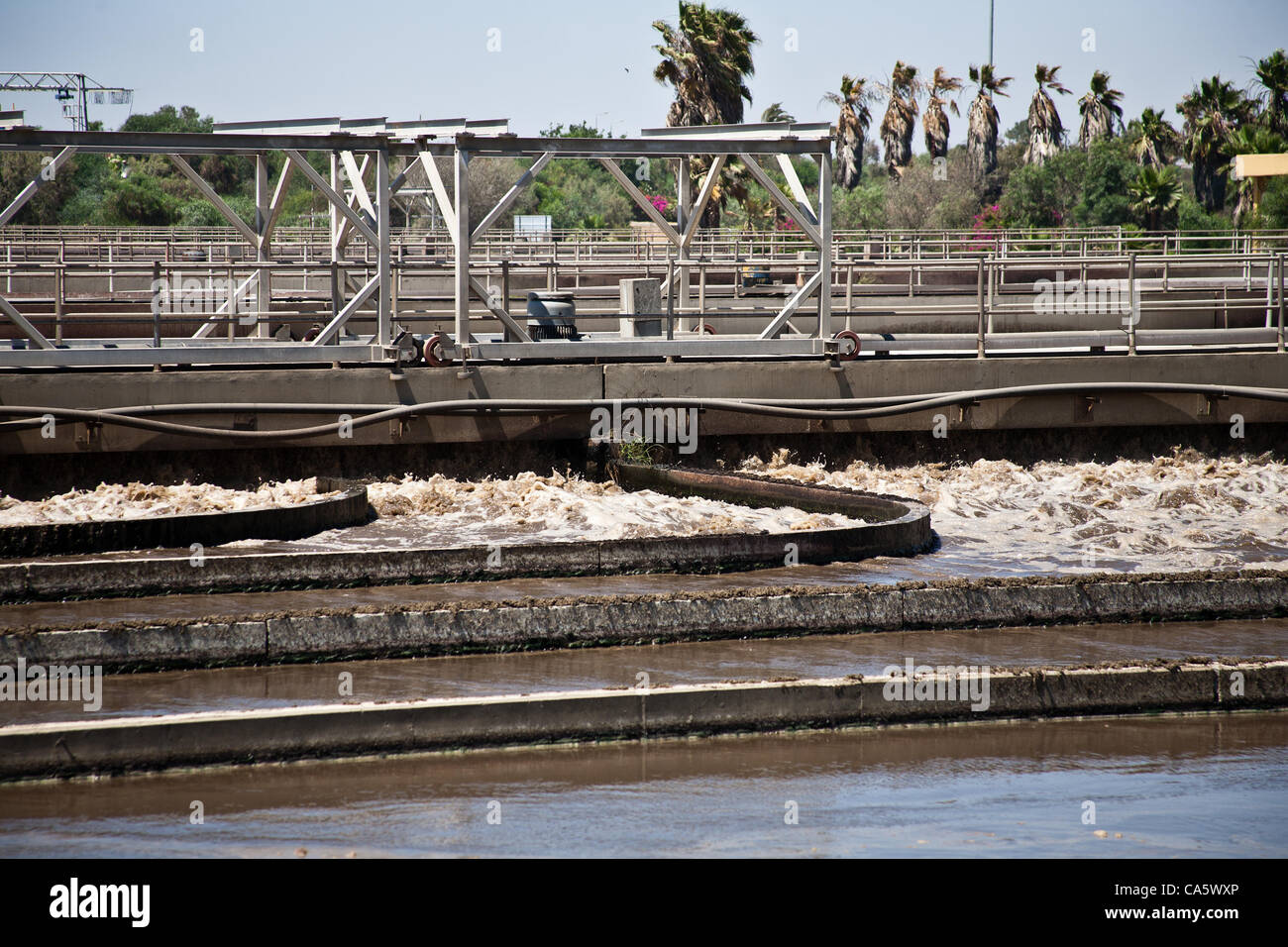 There are four biological reactors at the Dan Region Wastewater
