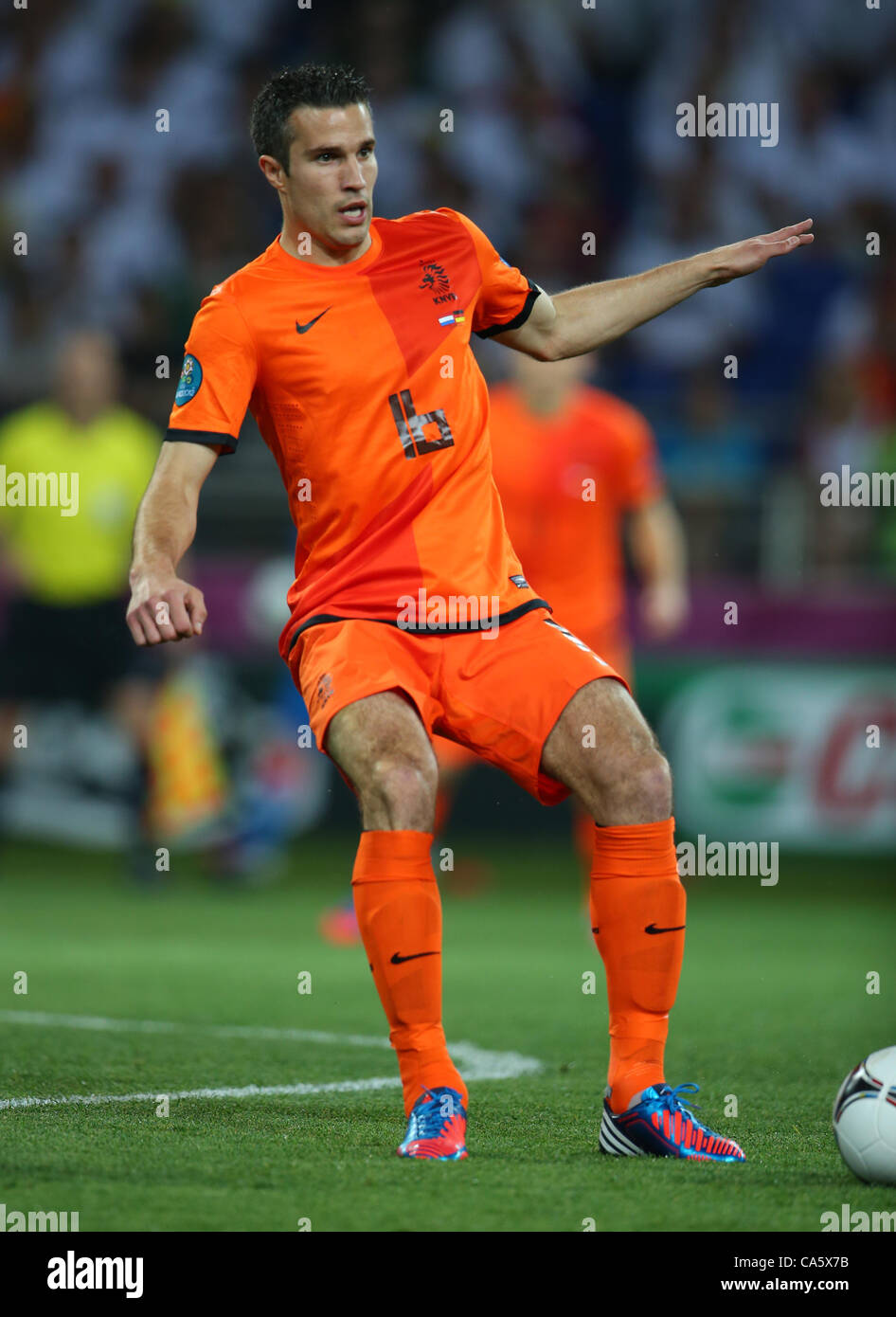 ROBIN VAN PERSIE HOLLAND V GERMANY EURO 2012 METALIST STADIUM KHARKIV UKRAINE UKRAINE 13 June 2012 Stock Photo