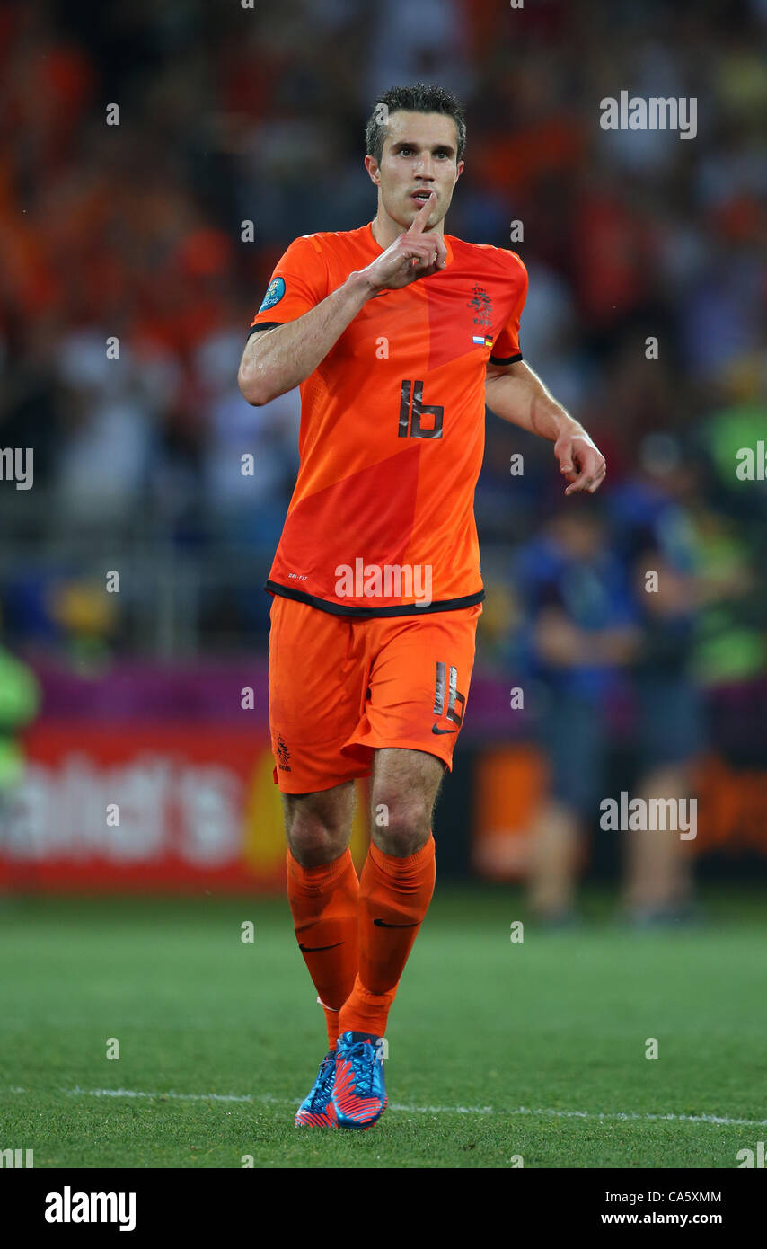 ROBIN VAN PERSIE HOLLAND V GERMANY EURO 2012 METALIST STADIUM KHARKIV UKRAINE UKRAINE 13 June 2012 Stock Photo