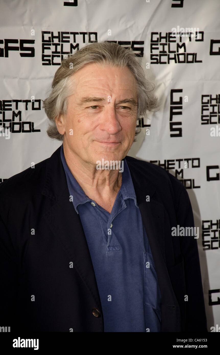 Robert Deniro at arrivals for Ghetto Film School Annual Benefit Gala, The Standard Hotel, New York, NY June 13, 2012. Photo By: Eric Reichbaum/Everett Collection Stock Photo