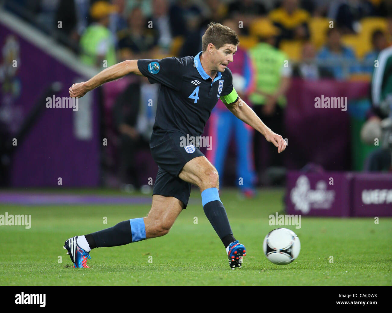 Steven Gerrard England Liverpool Fc Olympic Stadium Kharkiv Ukraine Ukraine 15 June 2012 Stock Photo Alamy
