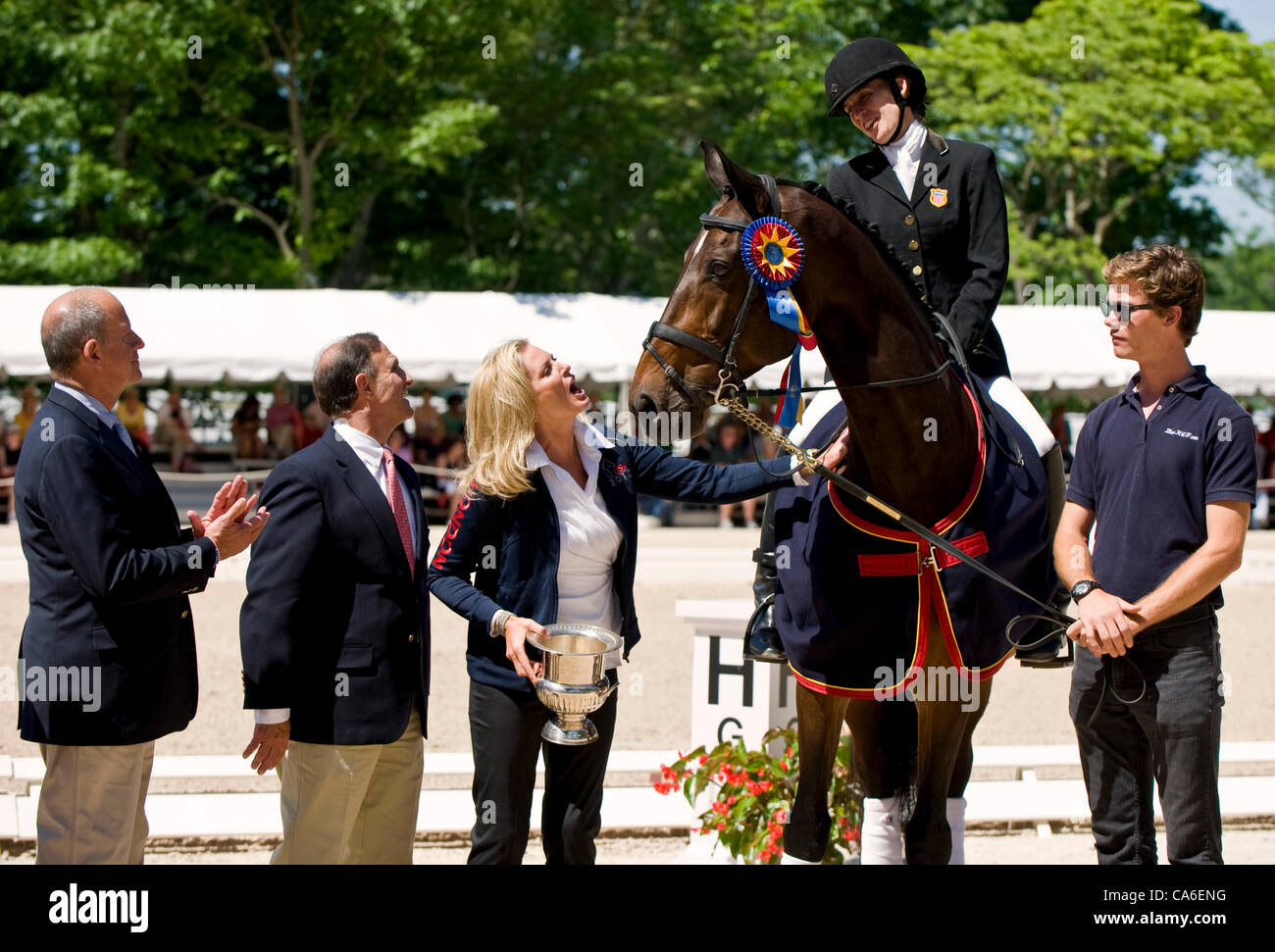June 16, 2012 Gladstone, NJ, USA Ann Romney speaks fluent horse
