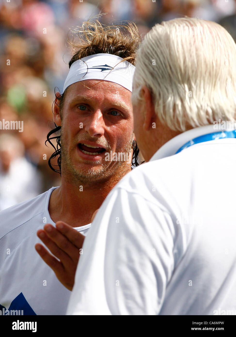 Sport tennis action ball racket david nalbandian hires stock