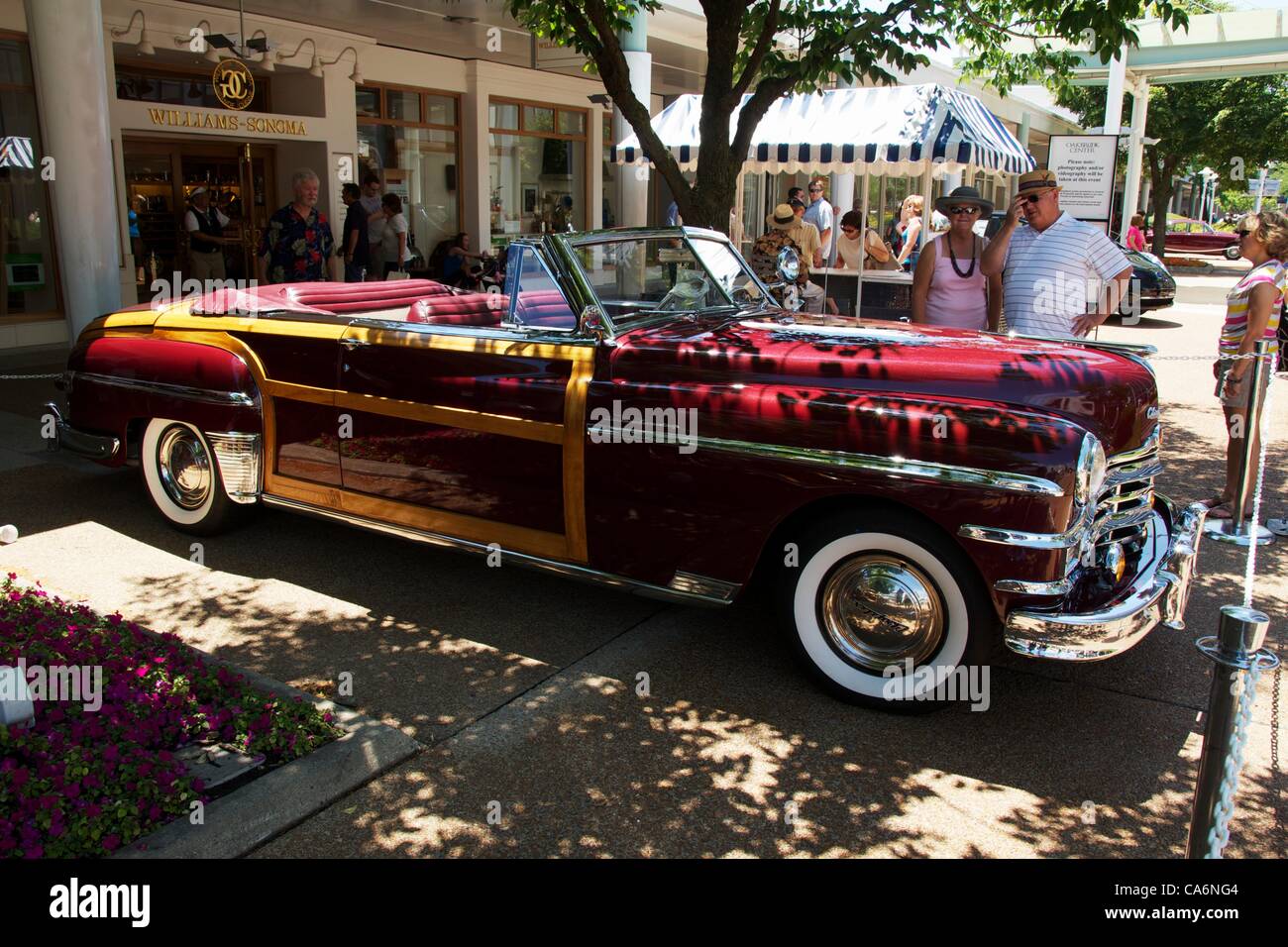 17 June 2012 Oak Brook Illinois Usa A 1949 Chrysler Town Country Convertible At The 44th Annual Oakbrook Center Classic Car Show The Show Is Held Every Father S Day In The