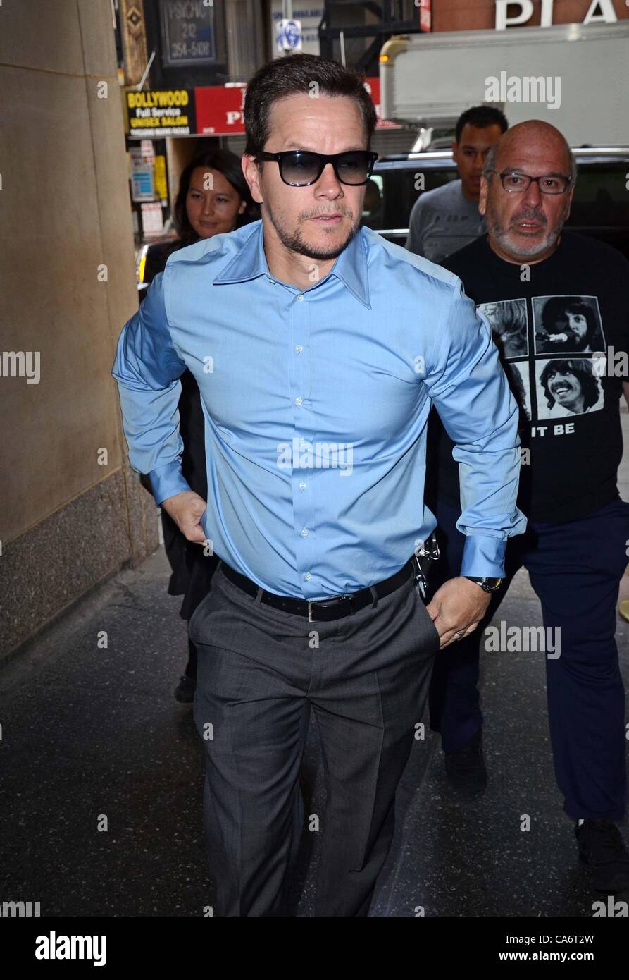 Mark Wahlberg out and about for CELEBRITY CANDIDS - MON, , New York, NY June 18, 2012. Photo By: Derek Storm/Everett Collection Stock Photo
