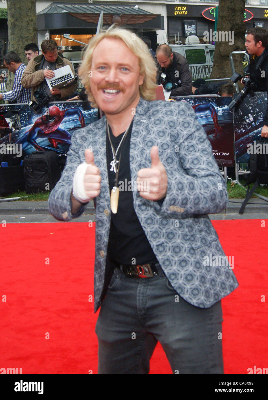 London, UK. 18 June, 2012. Keith Lemon arrives for the UK premiere of 'The Amazing Spider-Man', held at London's Odeon Leicester Square, 18th June 2012 Stock Photo
