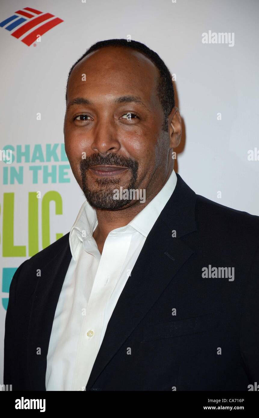 Jesse L Martin at arrivals for 50th Anniversary Public Theater Gala Honoring Al Pacino, Delacorte Theater, Central Park, New York, NY June 18, 2012. Photo By: Derek Storm/Everett Collection Stock Photo