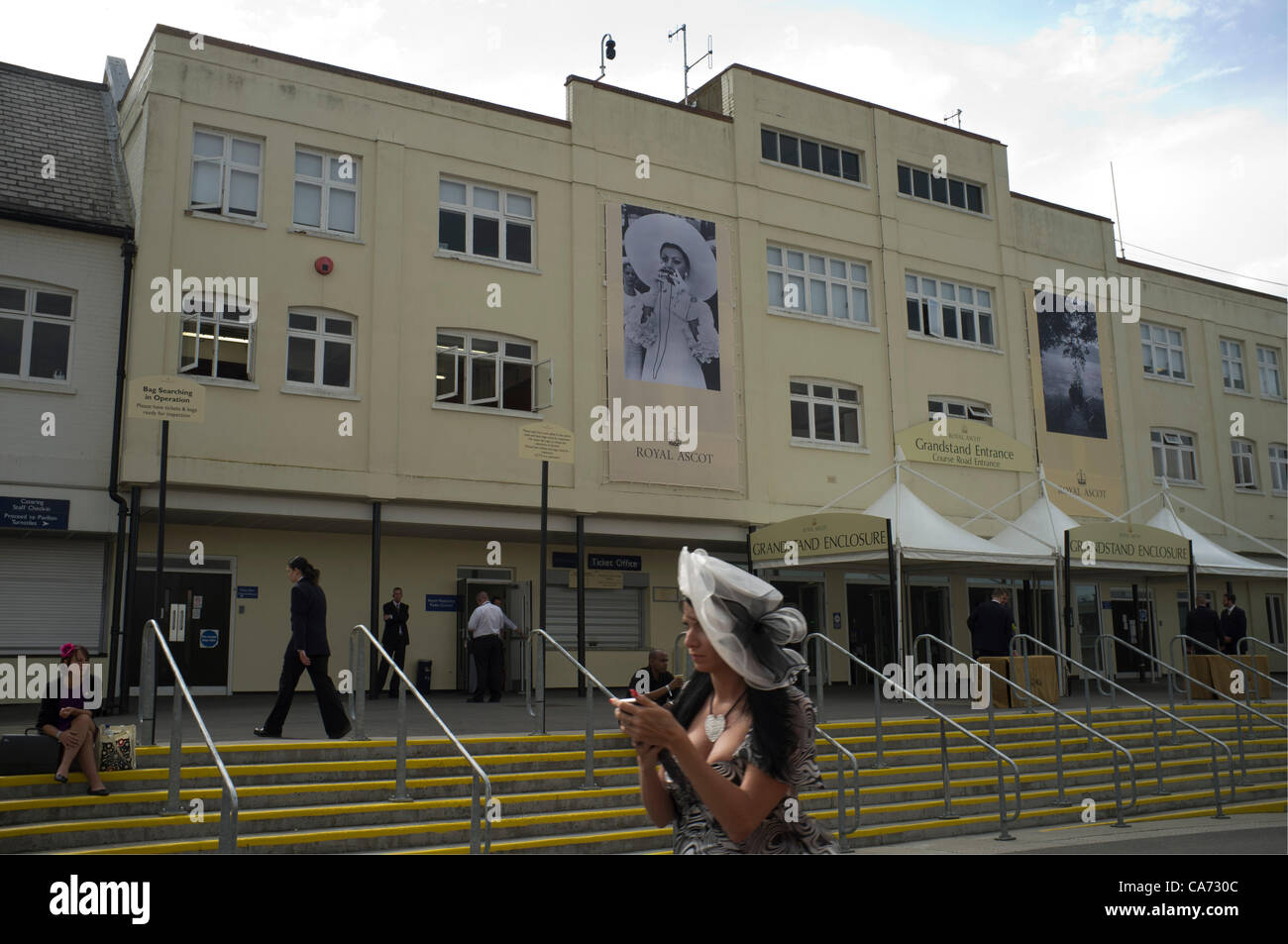 19th June, 2012.  Ascot UK. Spectators on the First Day of Royal Ascot. Stock Photo