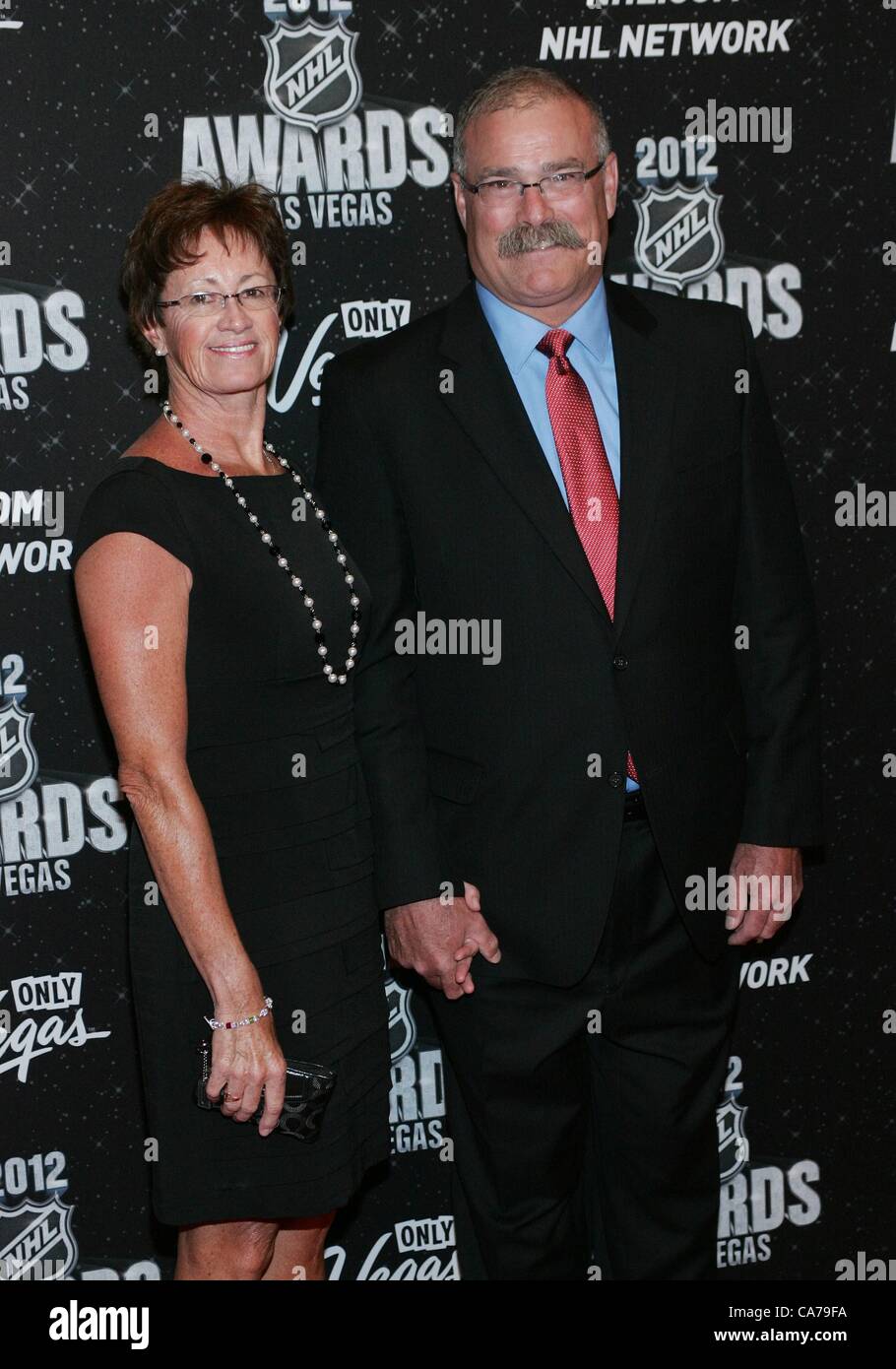 Sharon MacLean, Paul MacLean in attendance for 2012 National Hockey League NHL Awards, Encore Theater at the Wynn Las Vegas, Las Vegas, NV June 20, 2012. Photo By: James Atoa/Everett Collection Stock Photo