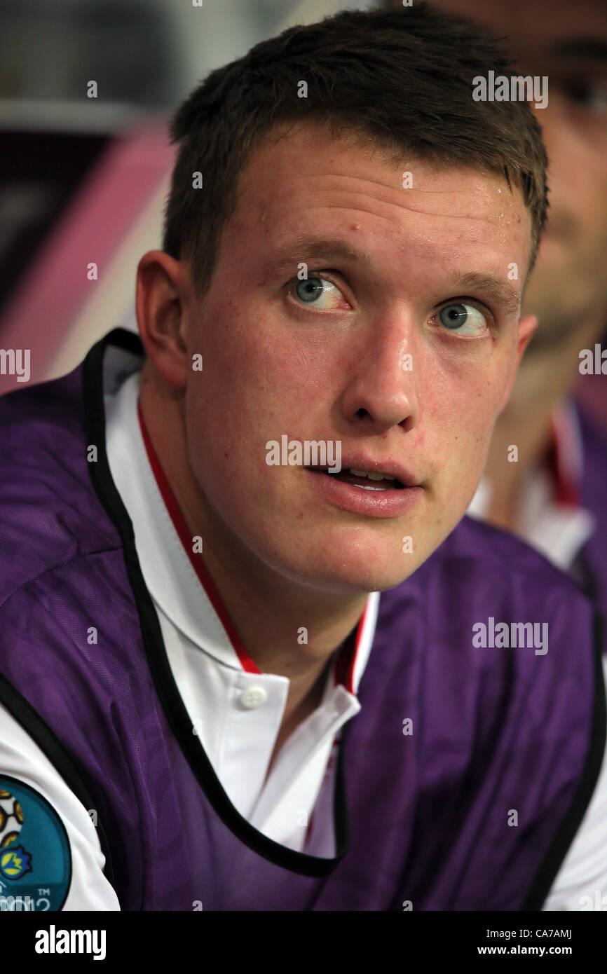 PHIL JONES ENGLAND DONBAS ARENA DONETSK UKRAINE 19 June 2012 Stock Photo