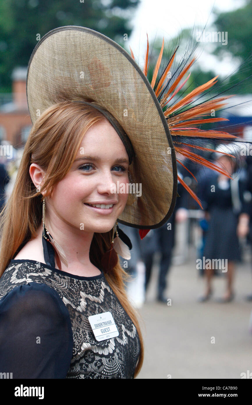 21.06.12 Ascot, Windsor, ENGLAND:   during Ladies Day Royal Ascot Festival at Ascot racecourse on June 21, 2012 in Ascot, England. Stock Photo