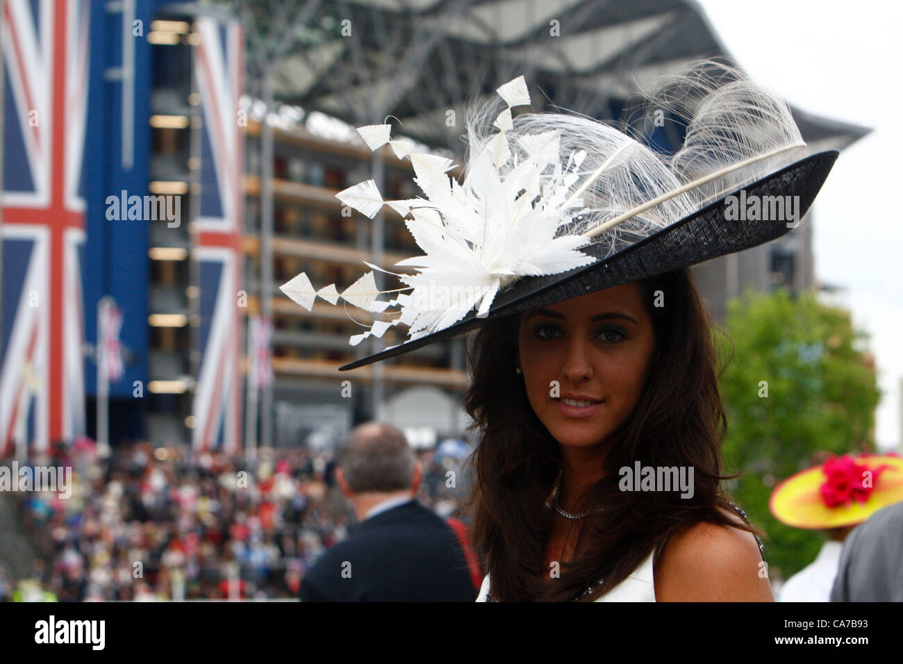 21.06.12 Ascot, Windsor, ENGLAND:   during Ladies Day Royal Ascot Festival at Ascot racecourse on June 21, 2012 in Ascot, England. Stock Photo