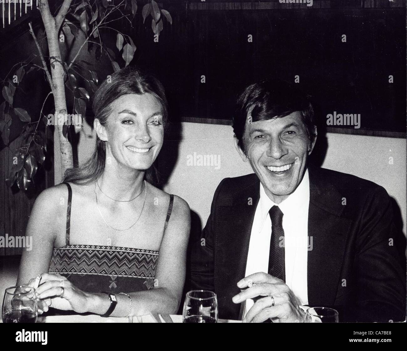 LEONARD NIMOY with Jean Marsh.(Credit Image: Â© Irv Steinberg/Globe Photos/ZUMAPRESS.com) Stock Photo