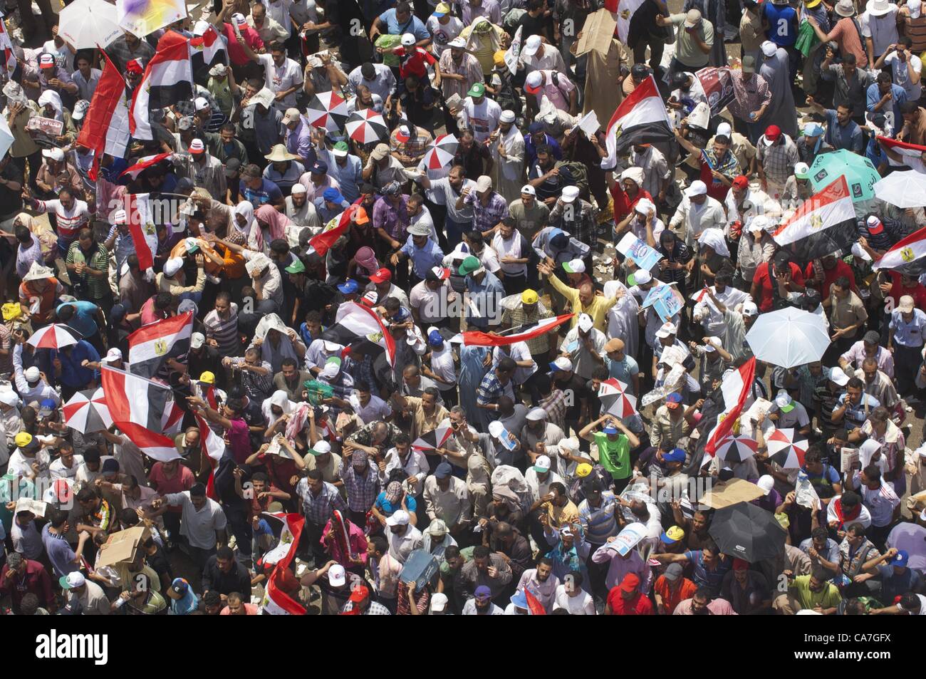 June 22, 2012 - Cairo, Egypt - Many thousands of Egyptians protested ...