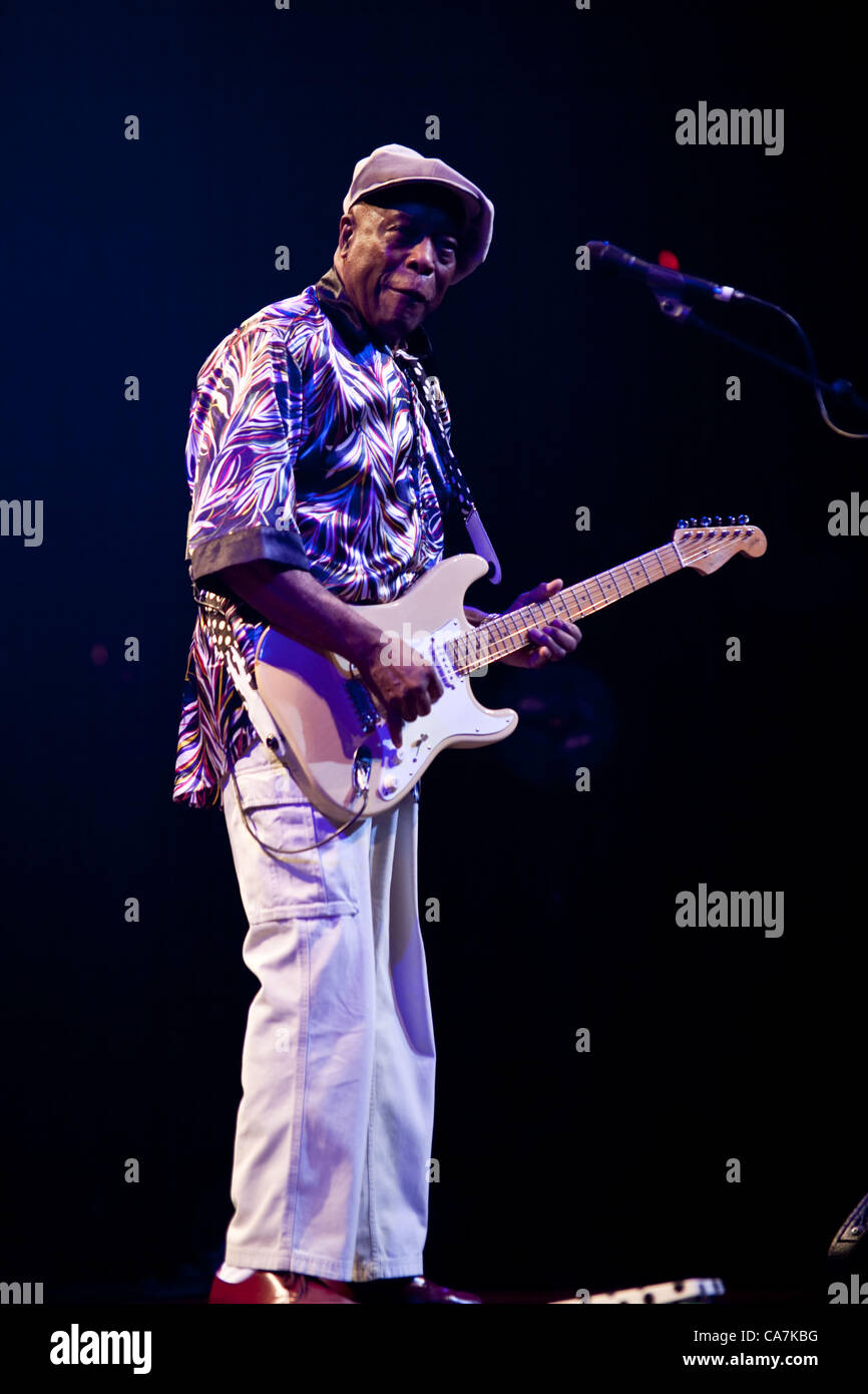 June 21, 2012 Austin, TX.  Buddy Guy plays at Austin City Limits Live at The Moody Theater. Stock Photo