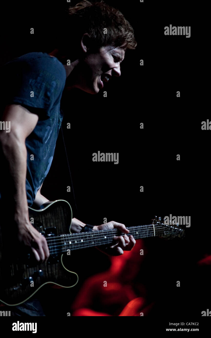 June 21, 2012 Austin, TX.  Jonny Lang plays at Austin City Limits Live at The Moody Theater. Stock Photo