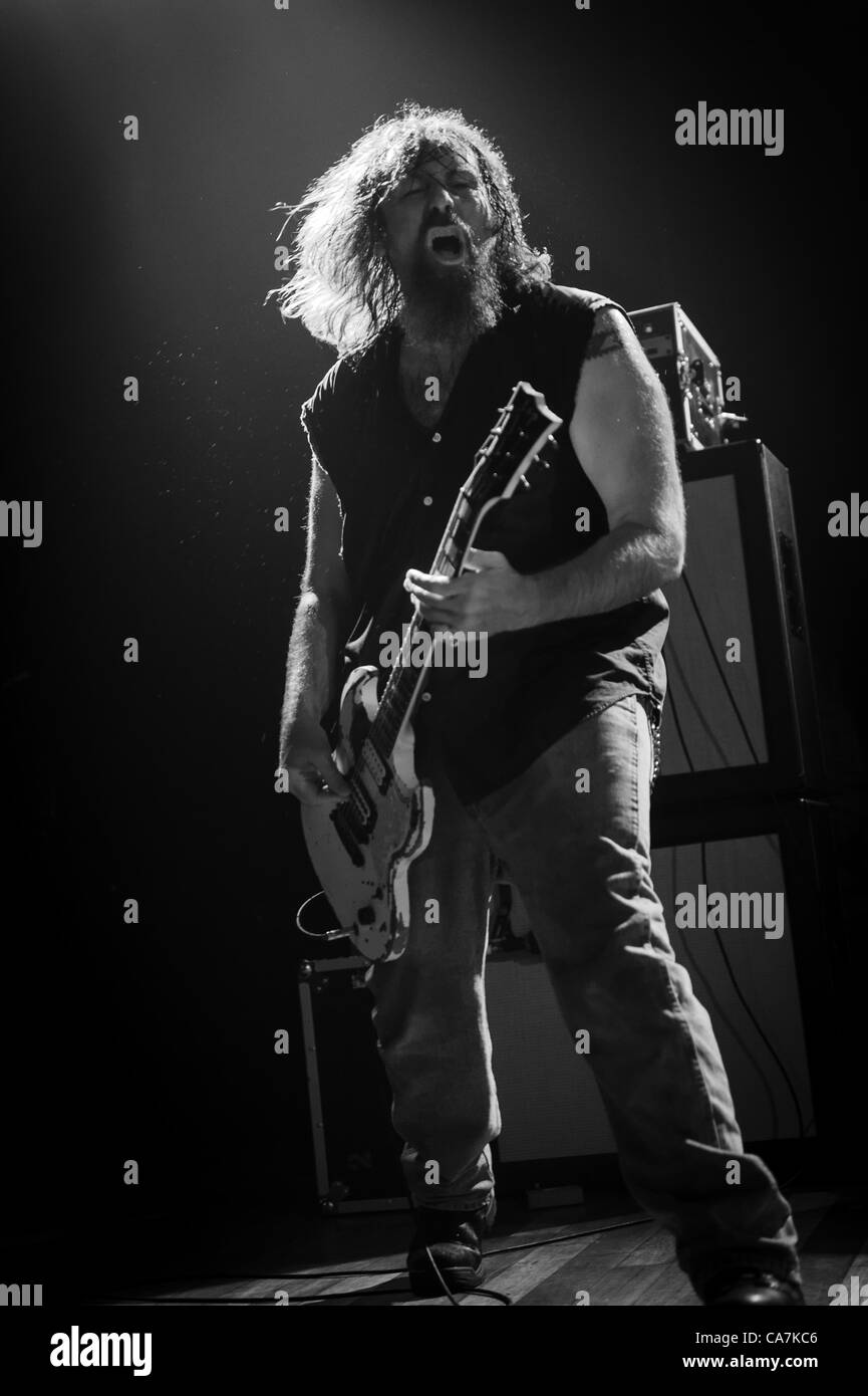 June 21, 2012 - Toronto, Ontario, Canada - American Crossover band Corrosion of Conformity performed live show at The Opera House in Toronto. In picture - WOODY WEATHERMAN (Credit Image: © Igor Vidyashev/ZUMAPRESS.com) Stock Photo