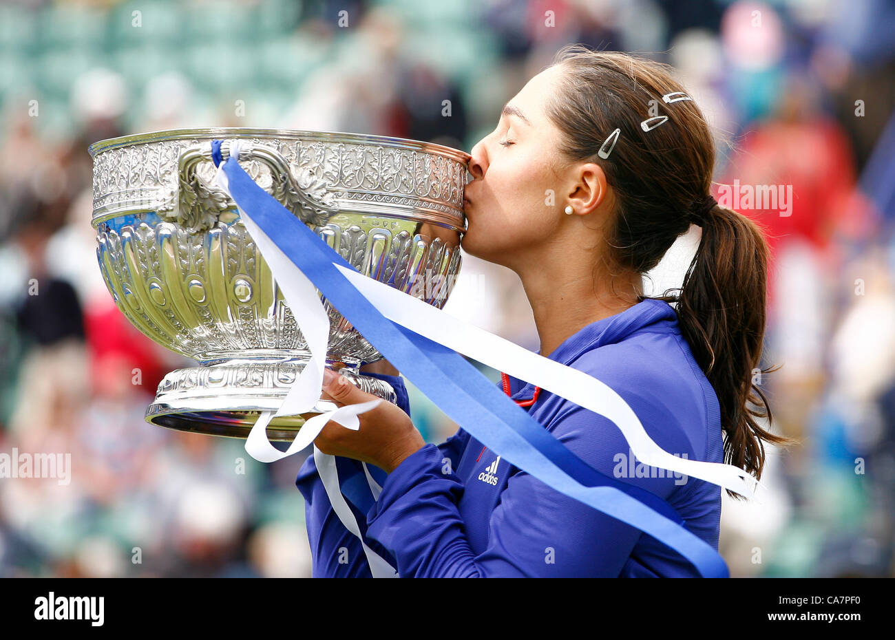 23.06.2012 Devonshire Park, Eastbourne, ENGLAND, UK: Tamira Paszek (AUT