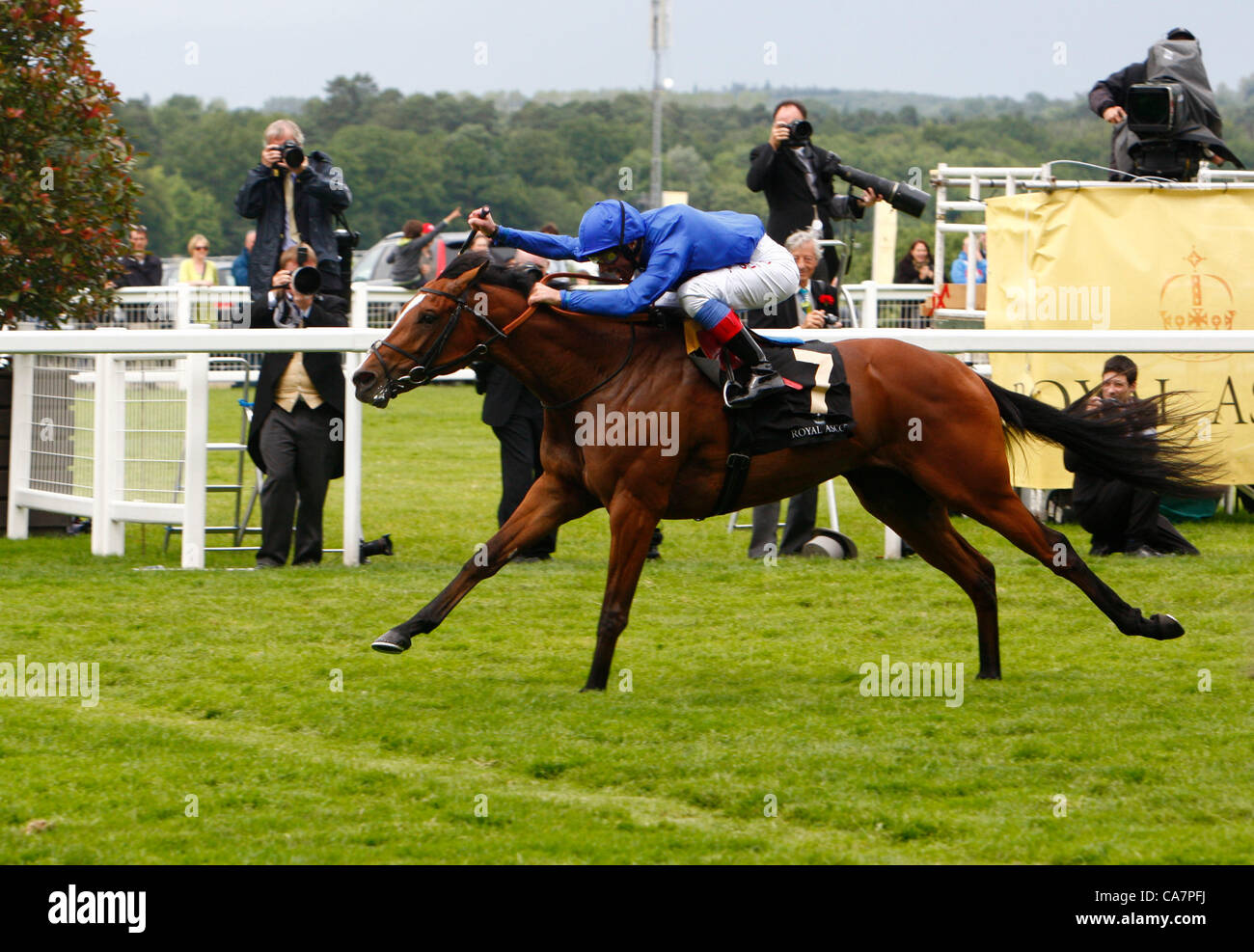 23 06 12 Ascot Windsor England Frankie Dettori On Tha Ir Ire Goes Past The Winning Post The Chesham Stakes During Royal Ascot Festival At Ascot Racecourse On June 23 12 In Ascot England 23 06 12 Ascot Windsor England Frankie Dettori On Tha Ir Ire Goes Past The Winning Post The Chesham Stakes During Royal Ascot Festival At Ascot Racecourse On June 23 12 In Ascot England