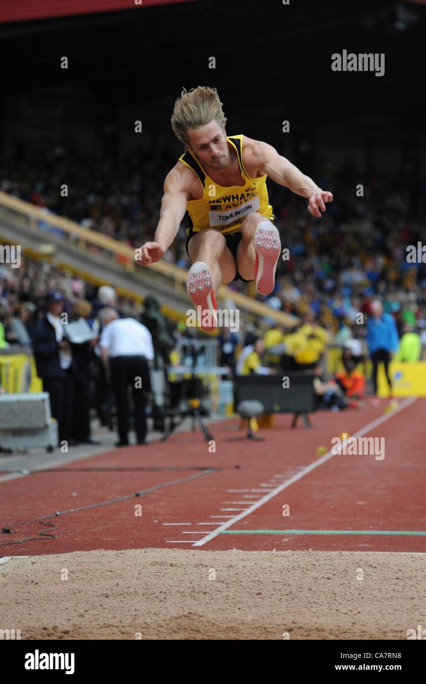 23.06.2012 Birmingham ENGLAND Long Jump, Chris Tomlinson in long jump