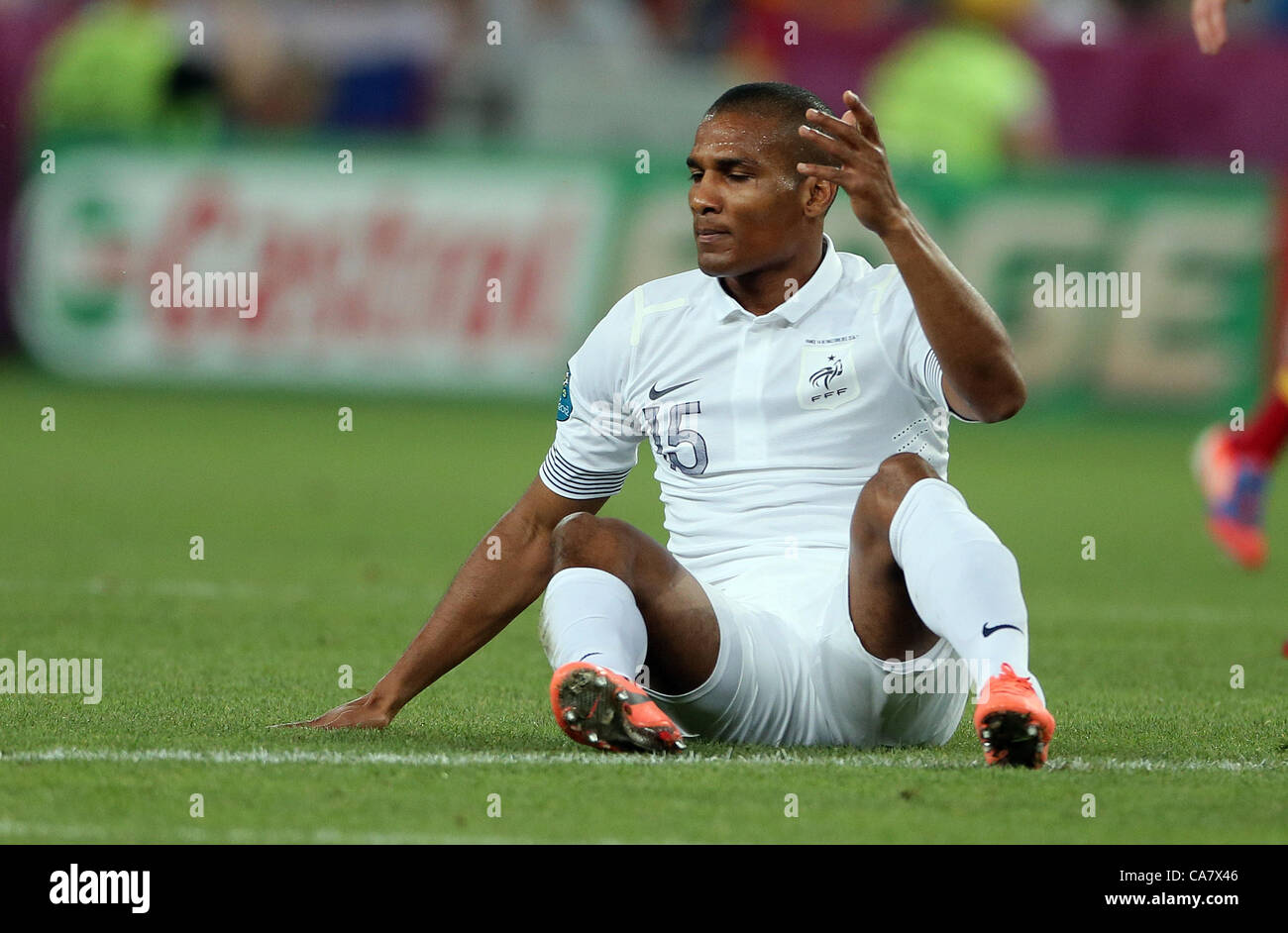 Maillot Florent Malouda Ukraine V France Match Porté - Nike 2011-2012 - Taille XL